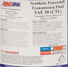 SAE50 synthetic powershift transmission fluid