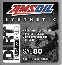 synthetic dirt bike trasmission fluid amsoil