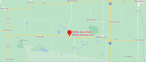 Amsoil synthetic oil at NAPA auto parts Lidgerwood Map