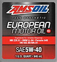 synthetic amsoil european motor oil